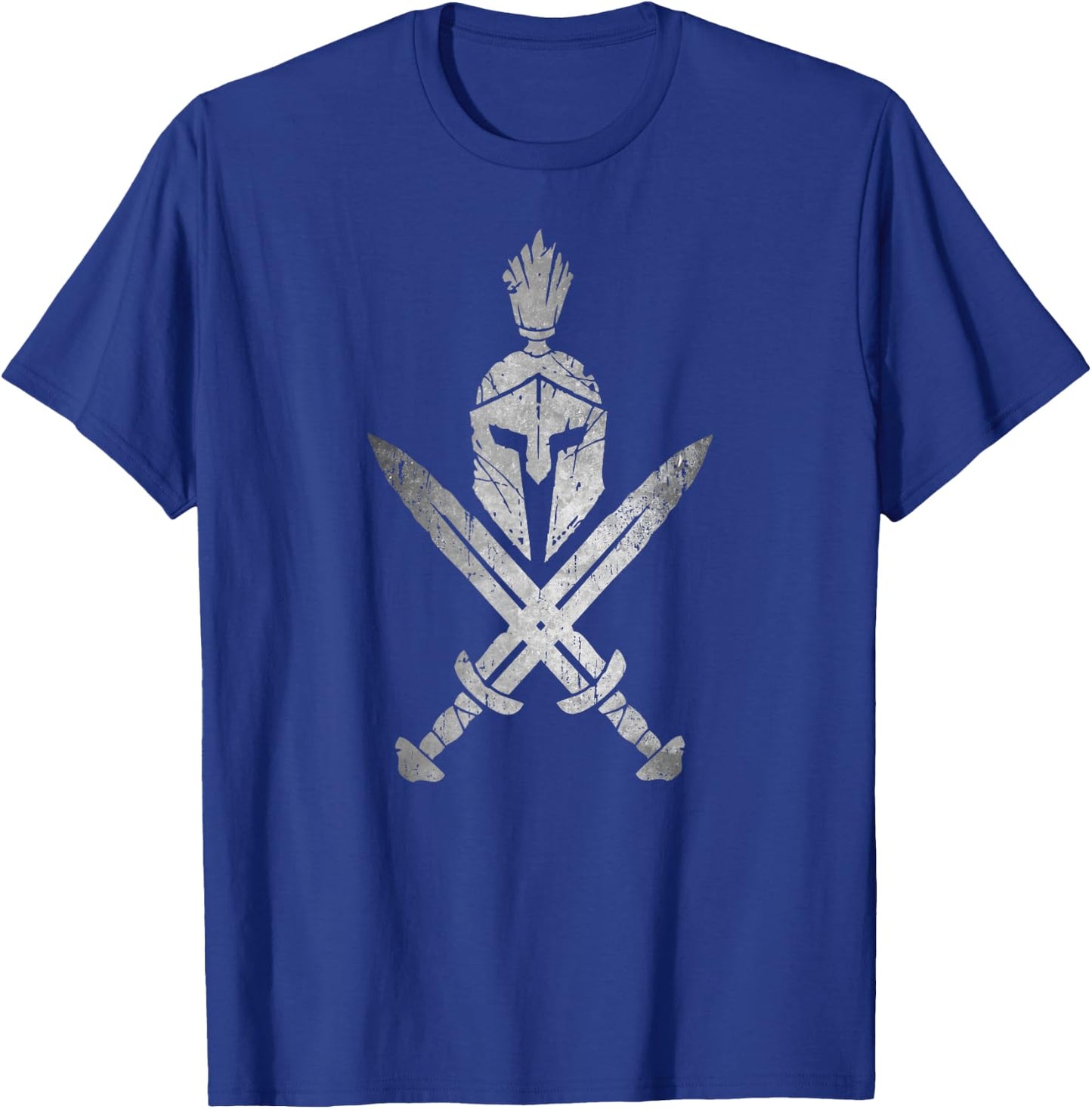 Roman Legion Soldier Gladiator Spartan Warrior Swords Helmet T-Shirt - T-Shirt | Royal