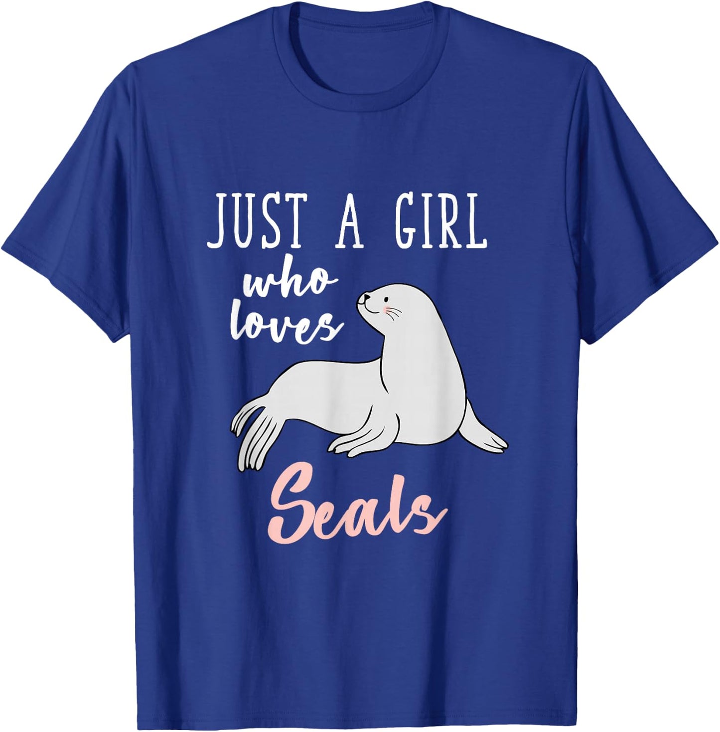 Ocean Animal Lover Gift Women Girls Kids Seal T-Shirt - T-Shirt | Royal