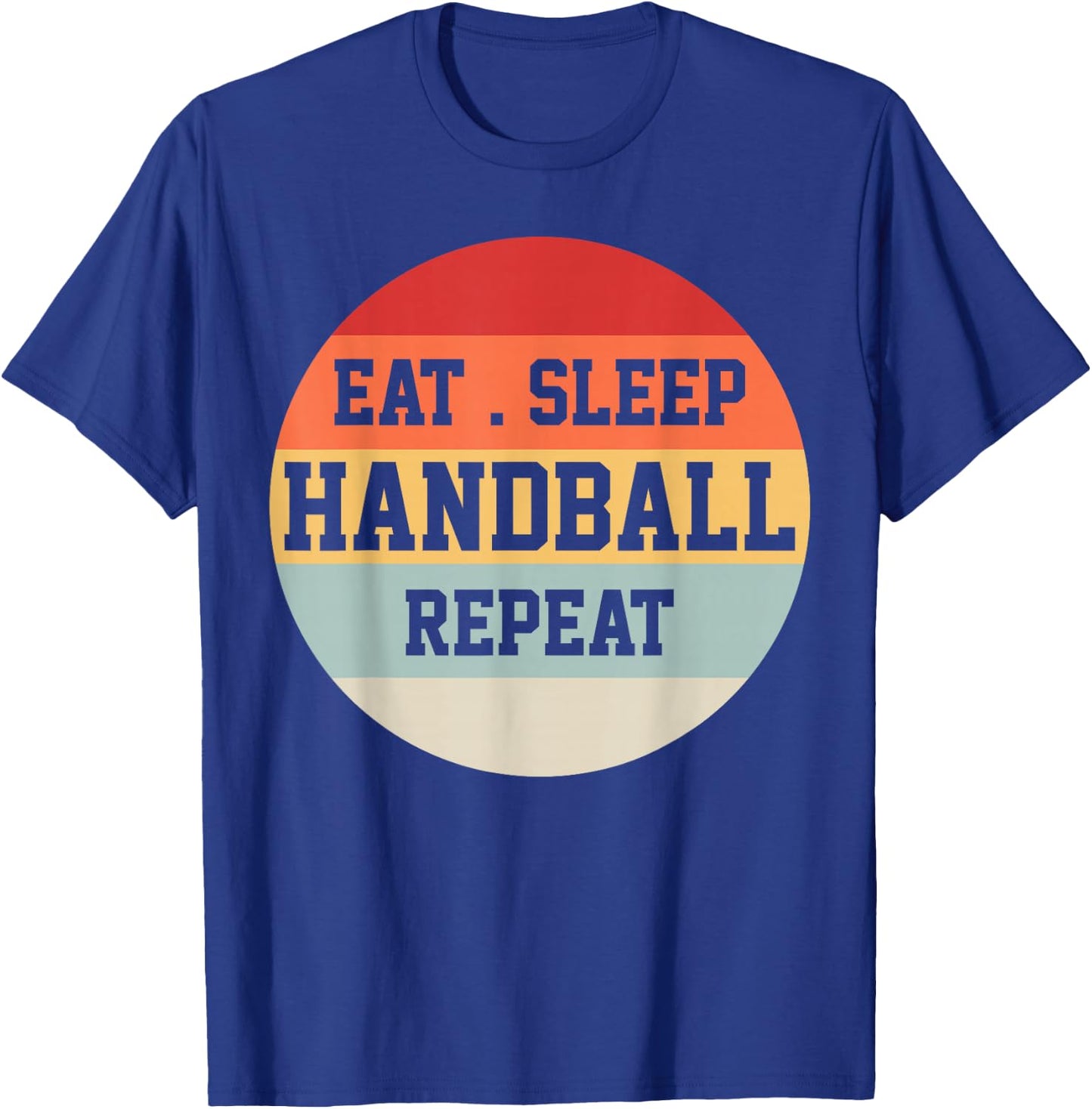 Retro Handball Sports Player Funny Gift T-Shirt - T-Shirt | Royal