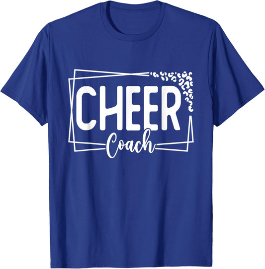 Cheer Coach Funny Design Cute Cheer Coach Cool Coaching T-Shirt - T-Shirt | Royal