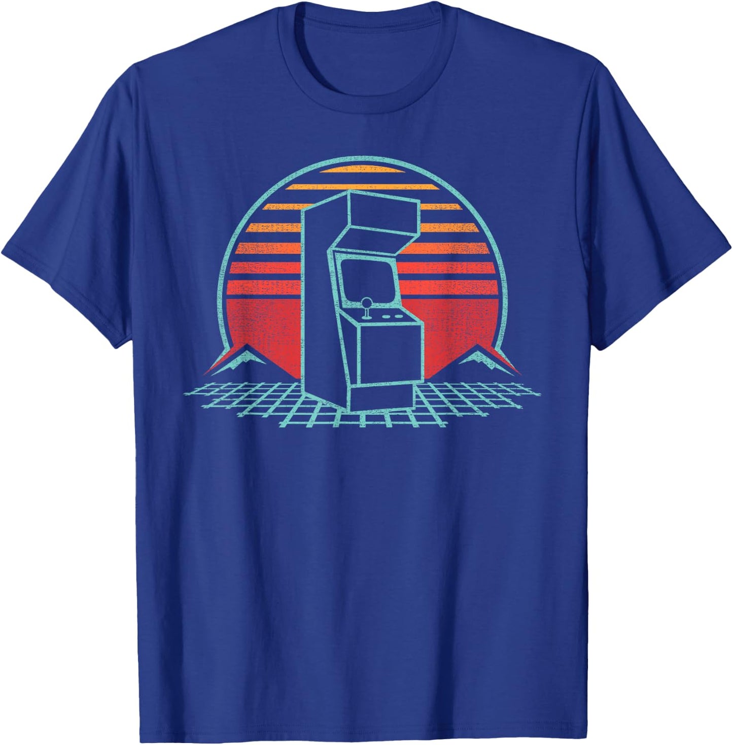 Arcade Game Machine Cabinet Nostalgia Retro 80s Gamer Gift T-Shirt - T-Shirt | Royal