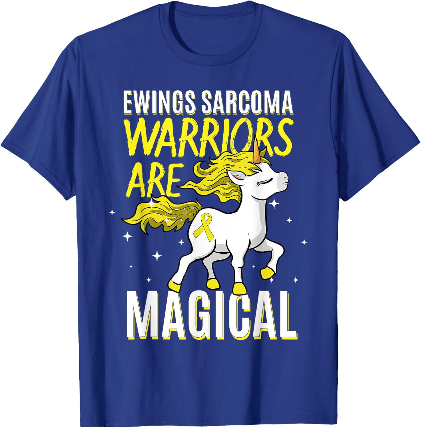 Warriors Are Magical Ewing's Sarcoma Bone Cancer Awareness T-Shirt - T-Shirt | Royal