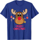 Rudolph Red Nose Reindeer Cute Santa Christmas T-Shirt - T-Shirt | Royal