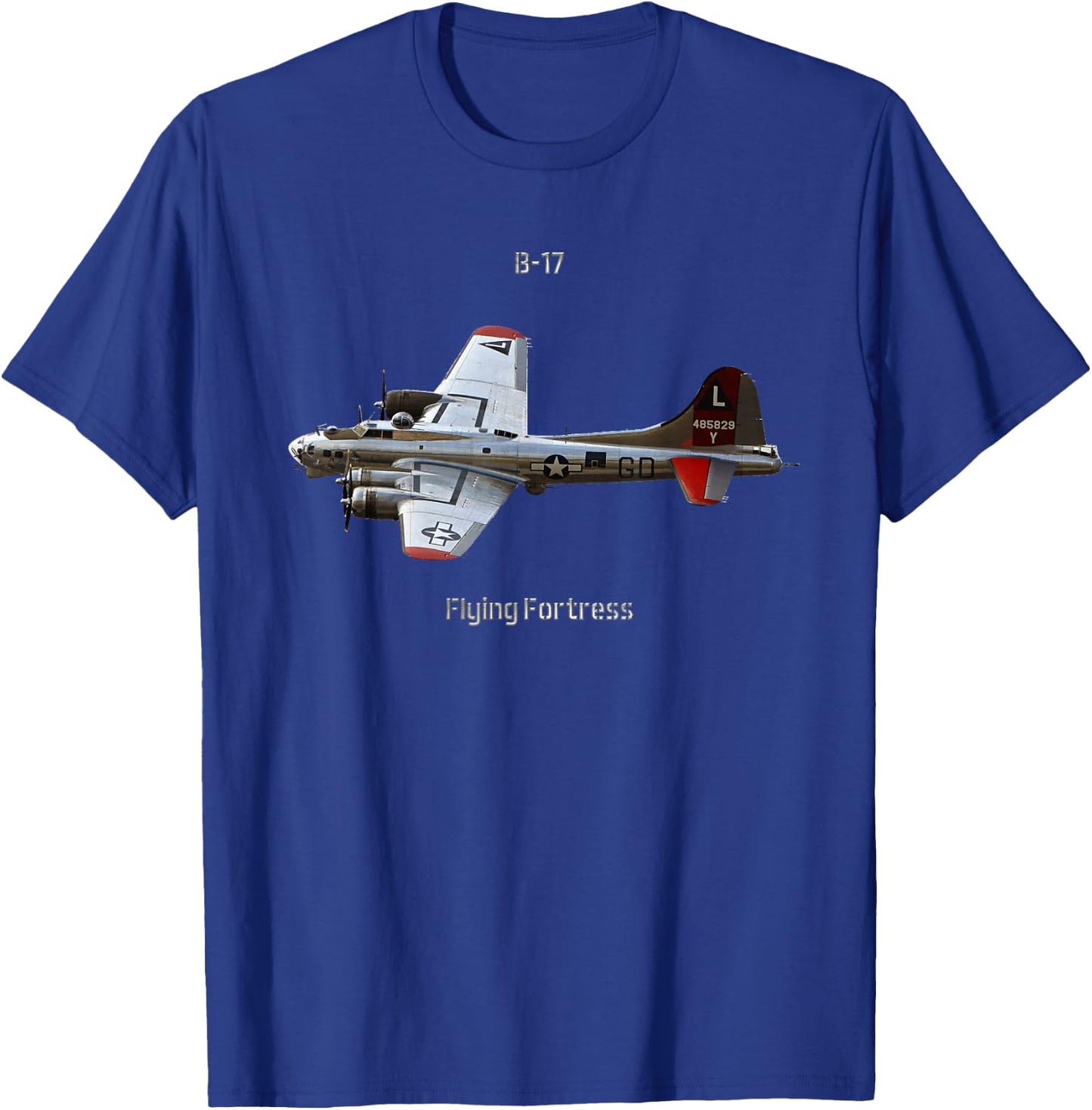 B-17 classic aircraft T-Shirt - T-Shirt | Royal