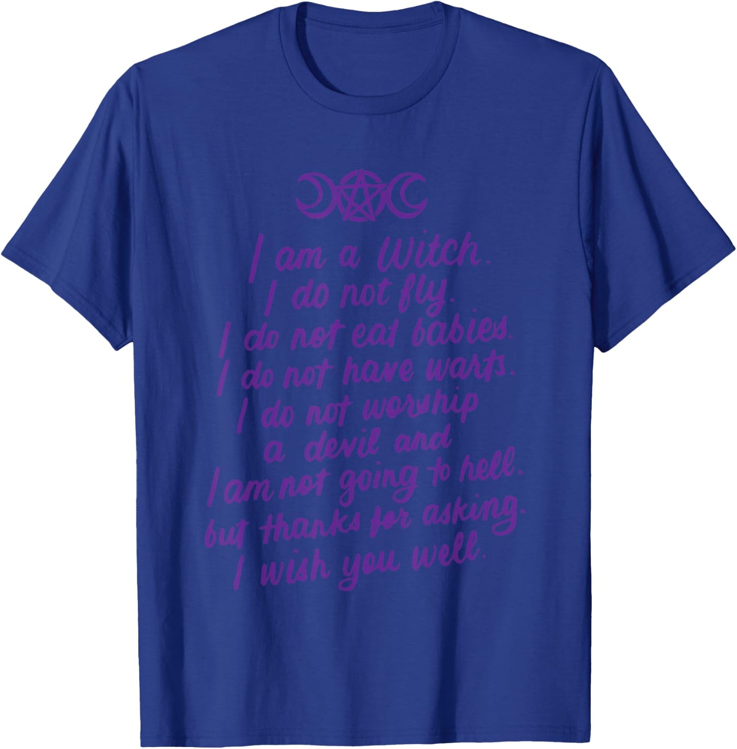 I Am A Witch Pagan Witch Wicca Wiccan Gifts T-Shirt - T-Shirt | Royal