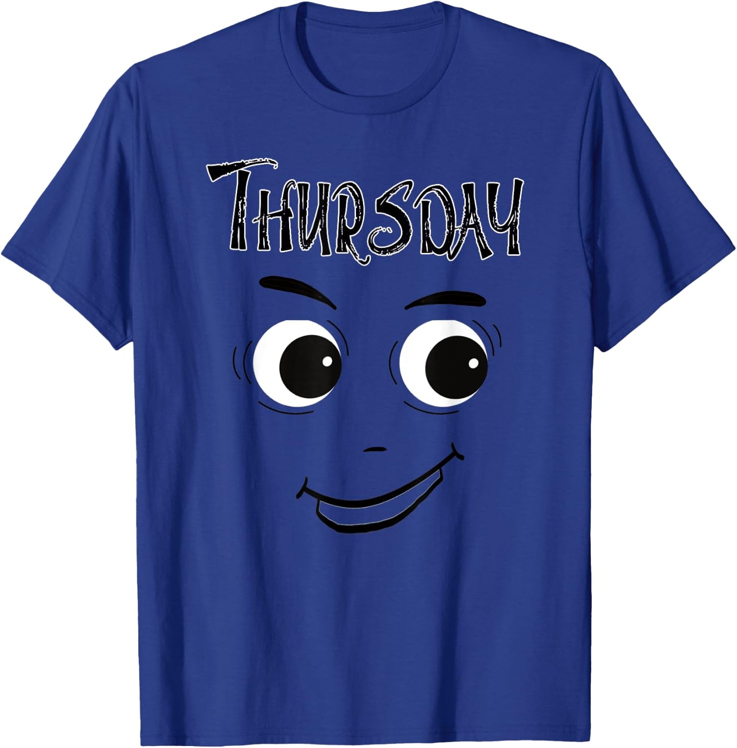 DAYS of the WEEK 'THURSDAY' Distressed Funny Weekdays T-Shirt - T-Shirt | Royal