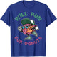 Runner WIll Run For Donuts Funny Runner Marathon Running T-Shirt - T-Shirt | Royal