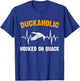 Duckaholic hooked on quack duck hunting hunter T-Shirt - T-Shirt | Royal