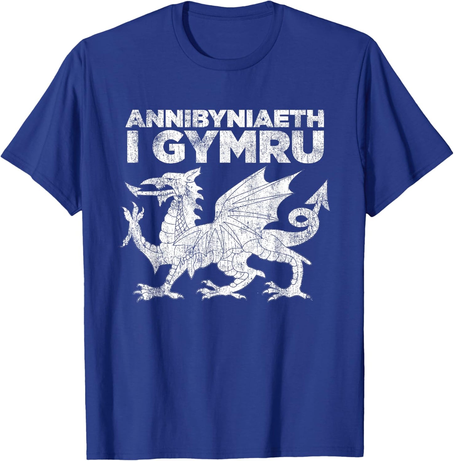 Welsh Independence Shirt Red Dragon Wales Cymru Annibyniaeth T-Shirt - T-Shirt | Royal