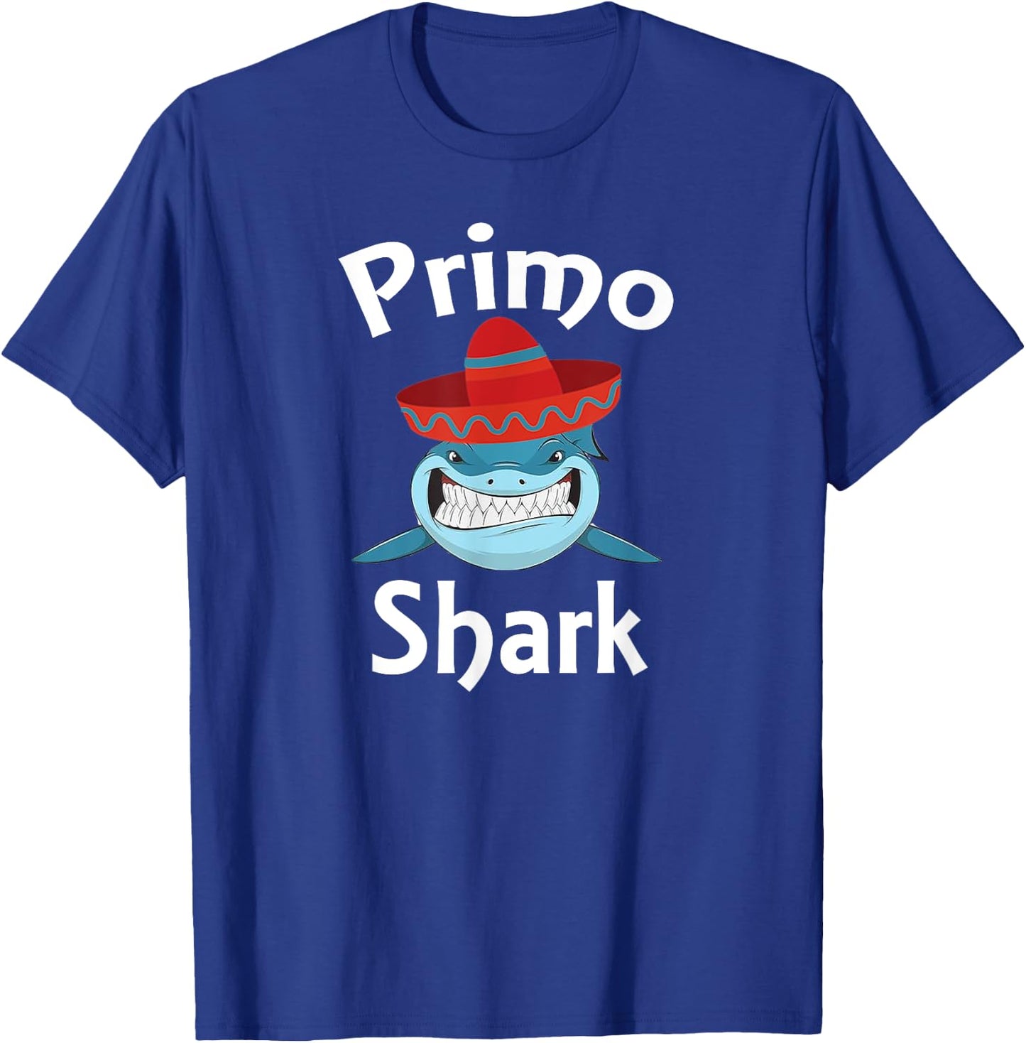 Primo Shark Funny Spanish Boy Cousin T-Shirt - T-Shirt | Royal