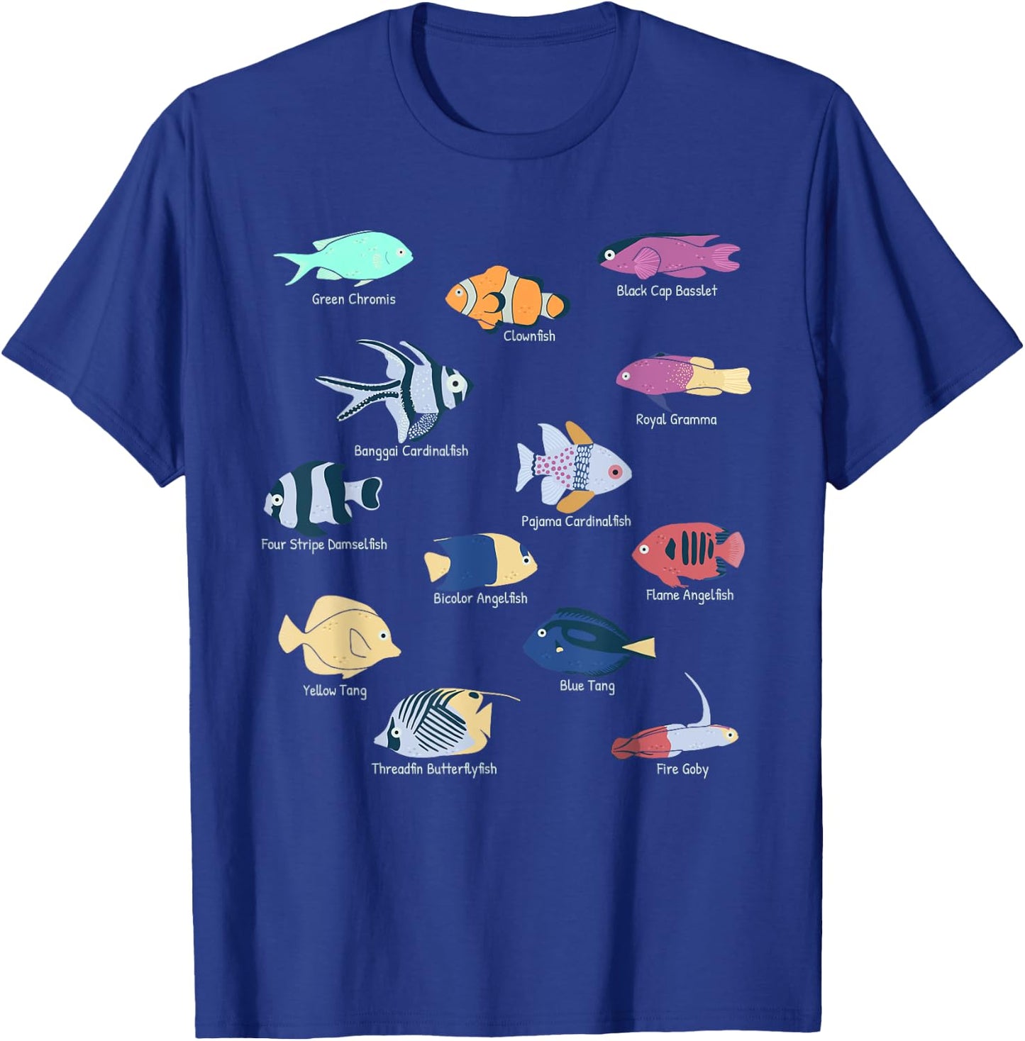 Coral Reefs Tropical Fishes In Reef Aquariums Fish Tank T-Shirt - T-Shirt | Royal