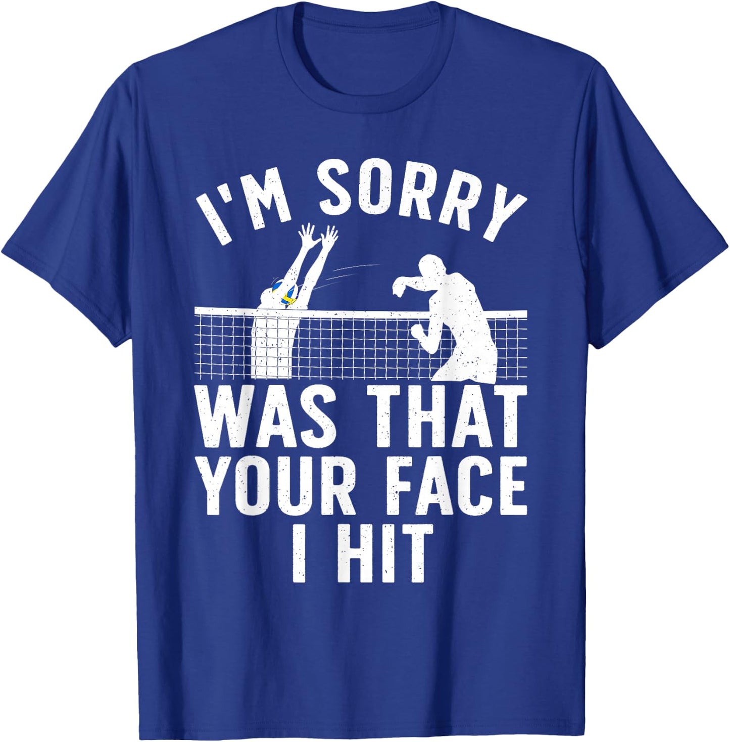 Funny Volleyball Art Women Sport Volleyball Player T-Shirt - T-Shirt | Royal