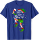 Let's Get Elfed Up Funny Drinking Christmas Cheers Holiday T-Shirt - T-Shirt | Royal
