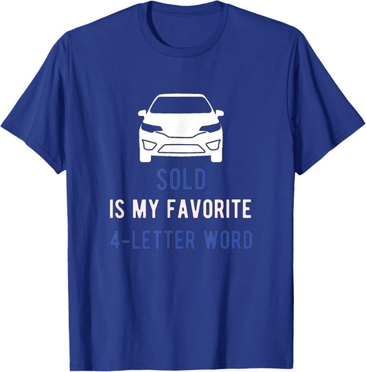 Auto Seller for Car Salesman T-Shirt - T-Shirt | Royal