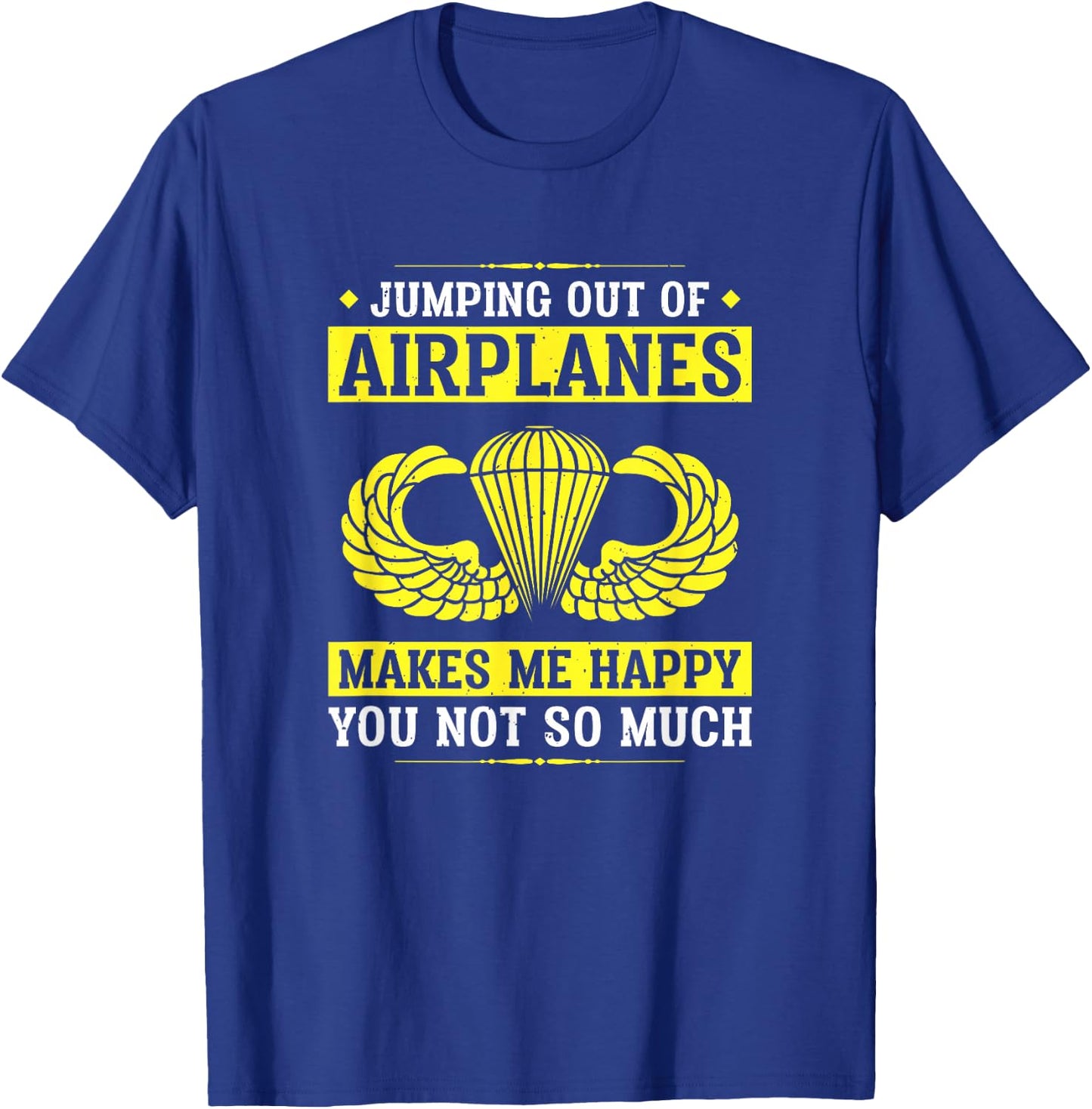 82nd Airborne Shirts | Jump Wings Paratrooper T-Shirt - T-Shirt | Royal