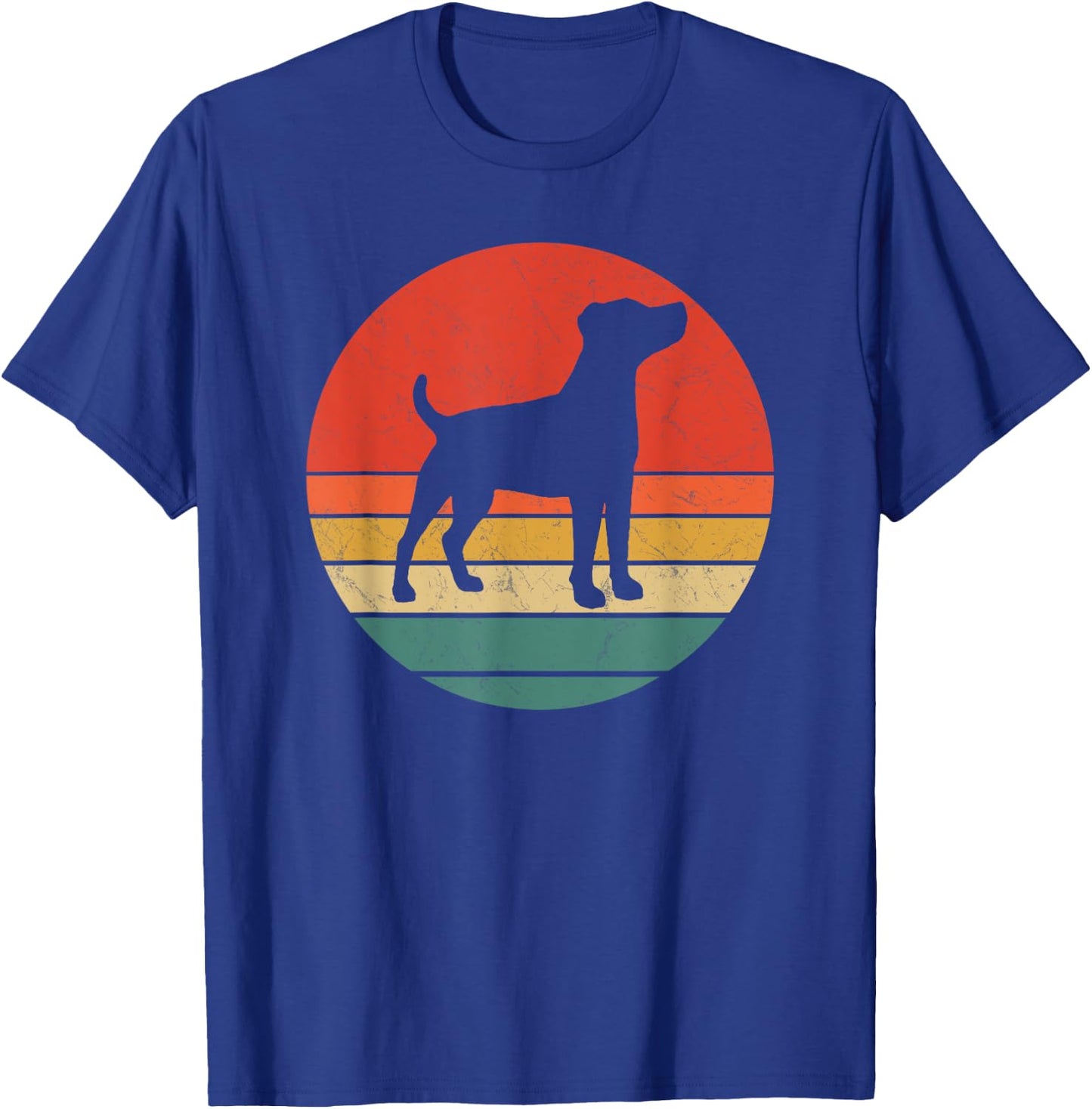 Patterdale Terrier Vintage Dog Silhouette Retro Dogs Gift Men Women Kids T-Shirt - T-Shirt | Royal