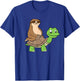 Sloth On Turtle Funny Sloth Rides Turtle Sloths Lover T-Shirt - T-Shirt | Royal