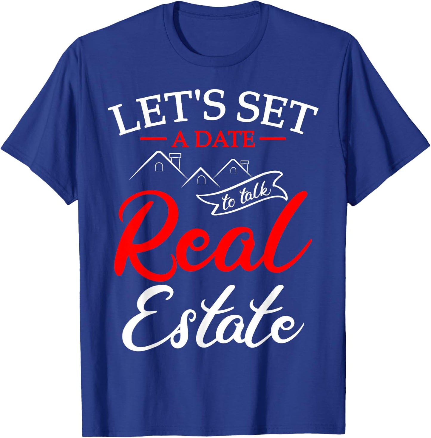 Real Estate Agent Coffee Lover Broker Property T-Shirt - T-Shirt | Royal