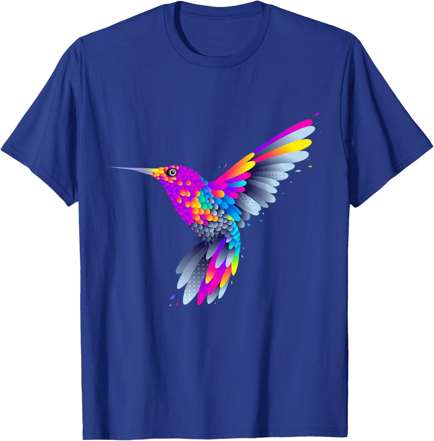 Colorful Peaceful Bird , I Love Birds, Birds Graphic T-Shirt - T-Shirt | Royal