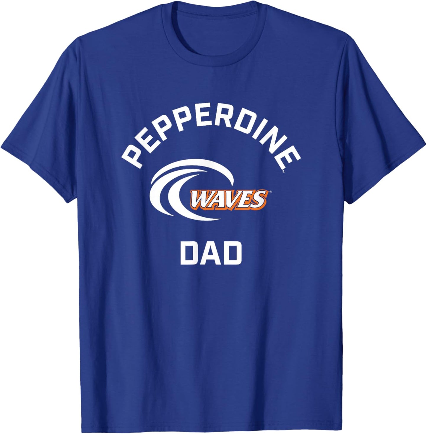Pepperdine University Waves Arched Dad T-Shirt - T-Shirt | Royal