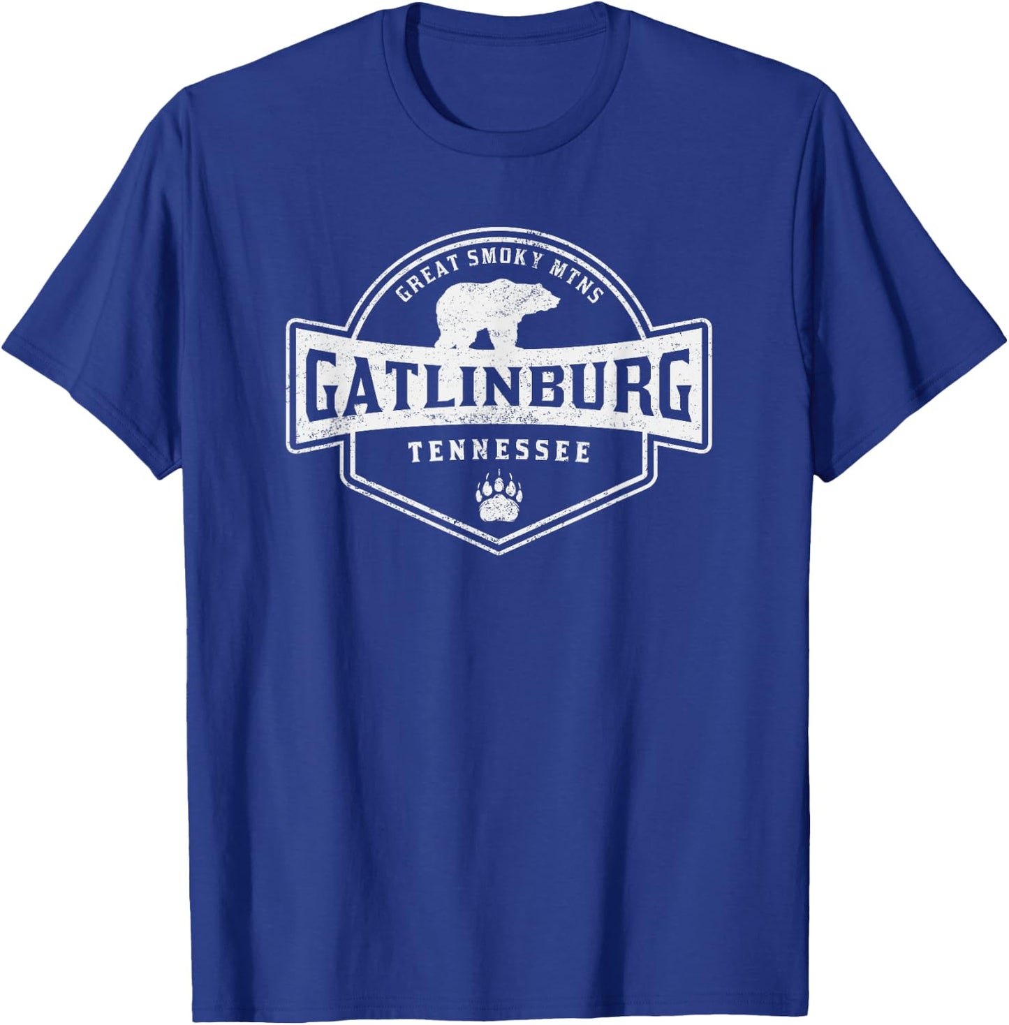 Gatlinburg Tennessee Great Smoky Mountains Black Bear T-Shirt - T-Shirt | Royal