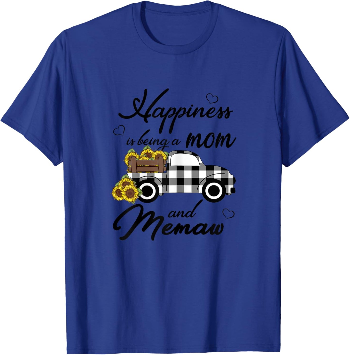 Sunflower Grandma Shirt Happiness is being a Mom and Memaw T-Shirt - T-Shirt | Royal