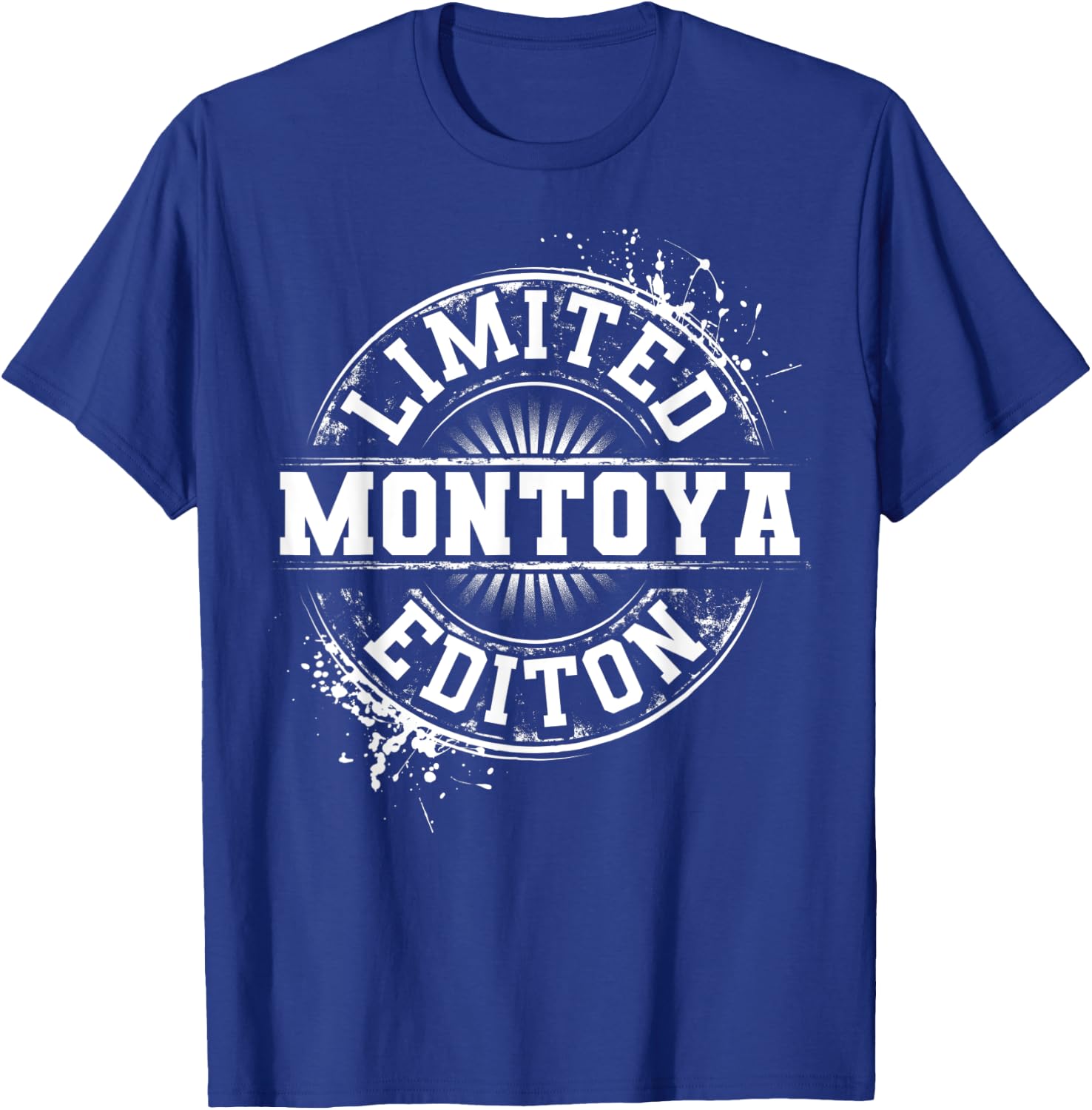 MONTOYA Funny Surname Family Tree Birthday Reunion Gift T-Shirt - T-Shirt | Royal