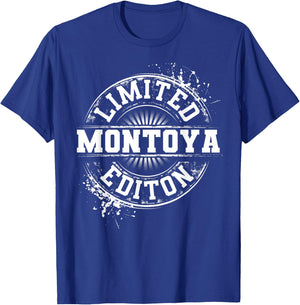 MONTOYA Funny Surname Family Tree Birthday Reunion Gift T-Shirt - T-Shirt | Royal