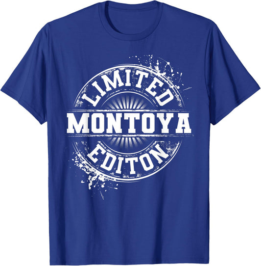 MONTOYA Funny Surname Family Tree Birthday Reunion Gift T-Shirt - T-Shirt | Royal