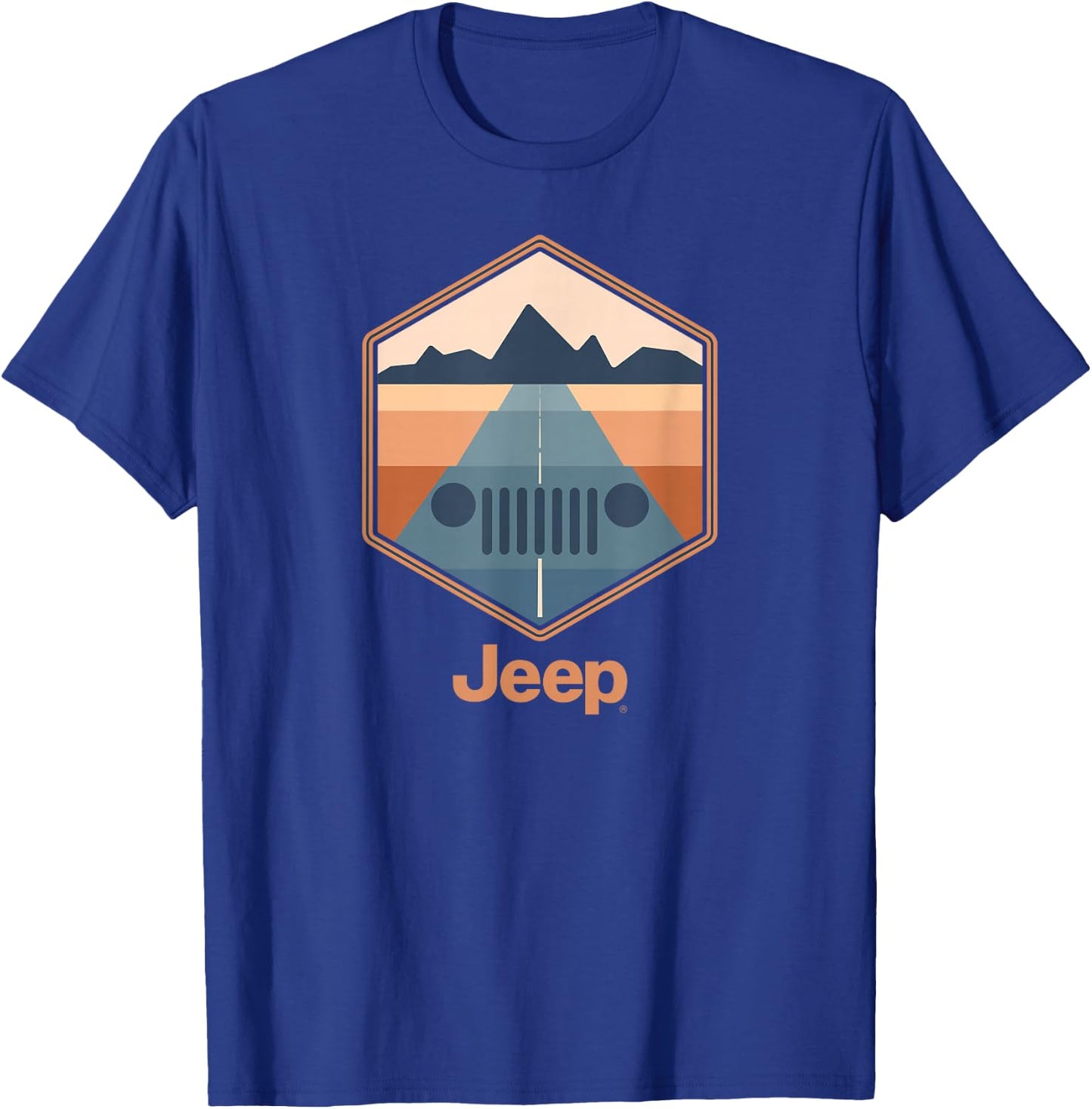 Jeep Grille Horizon T-Shirt - T-Shirt | Royal