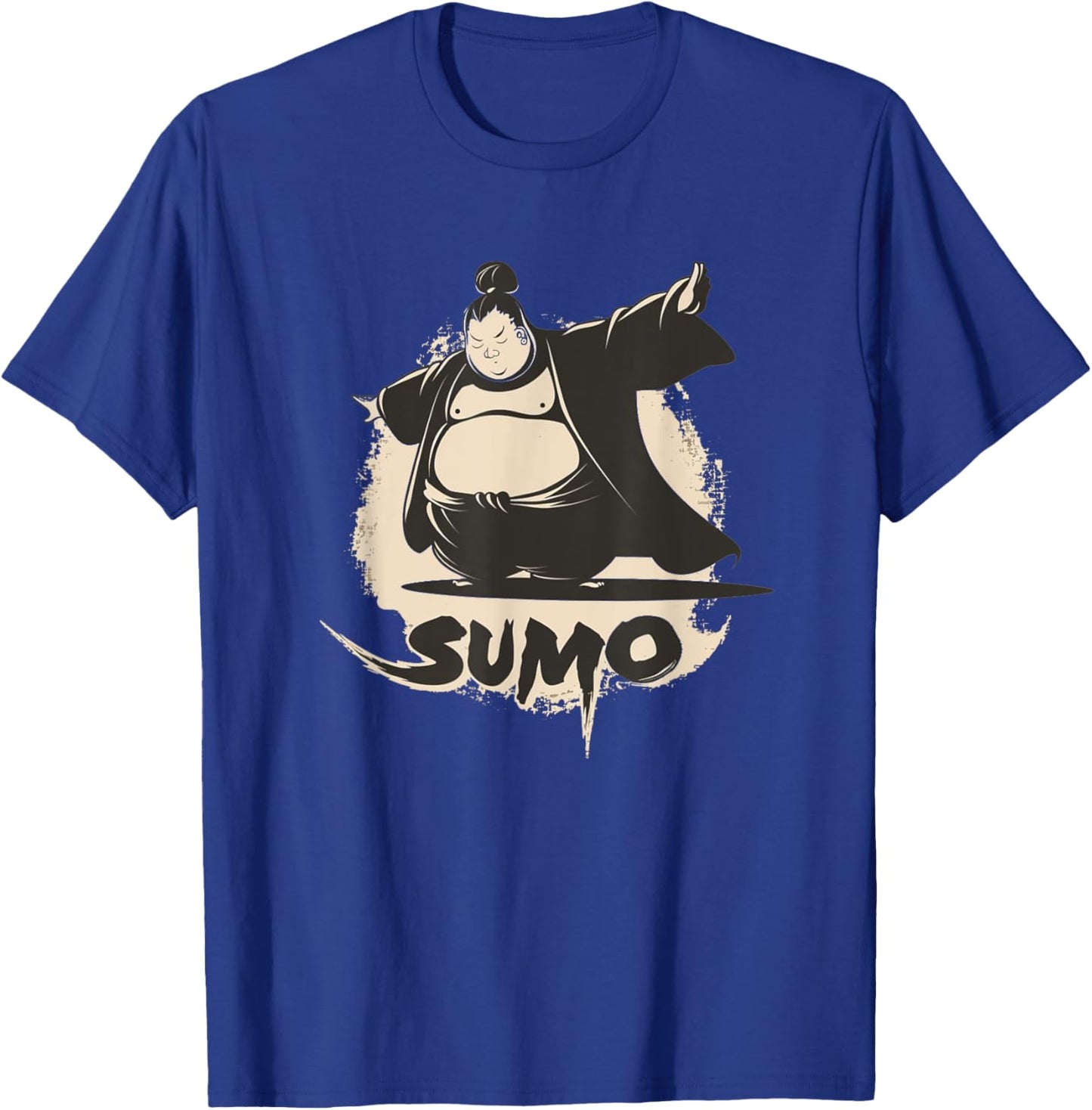 Cool Sumo Outfit -Kids Sumo Fighter Black Small Cartoon Pop T-Shirt - T-Shirt | Royal
