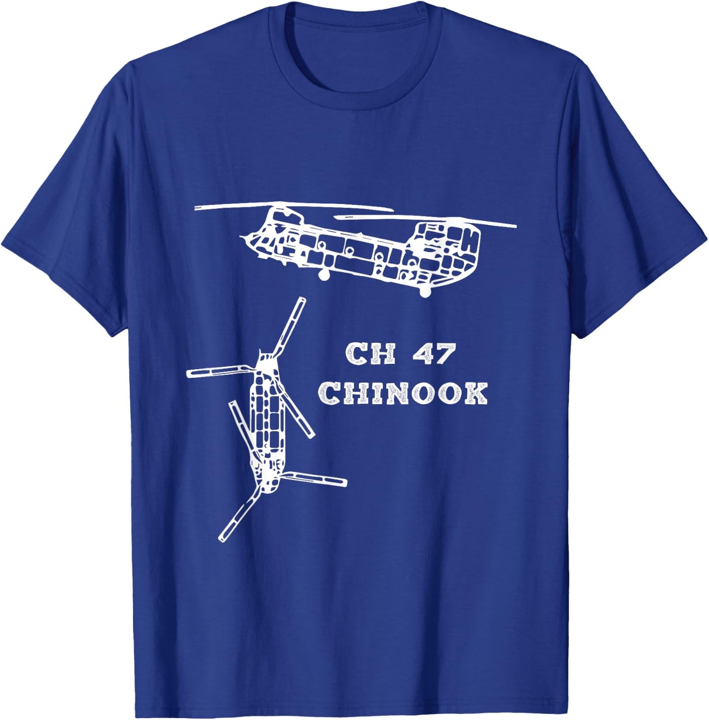 CH-47 Chinook Transport Helicopter US Army Aviation T-Shirt - T-Shirt | Royal