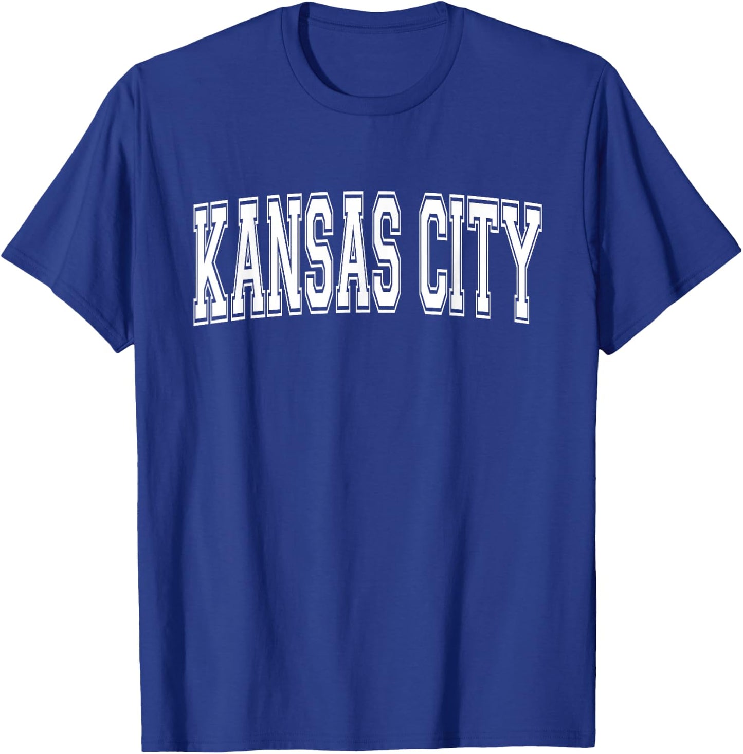 KANSAS CITY KS KANSAS USA Vintage Sports Varsity Style T-Shirt - T-Shirt | Royal