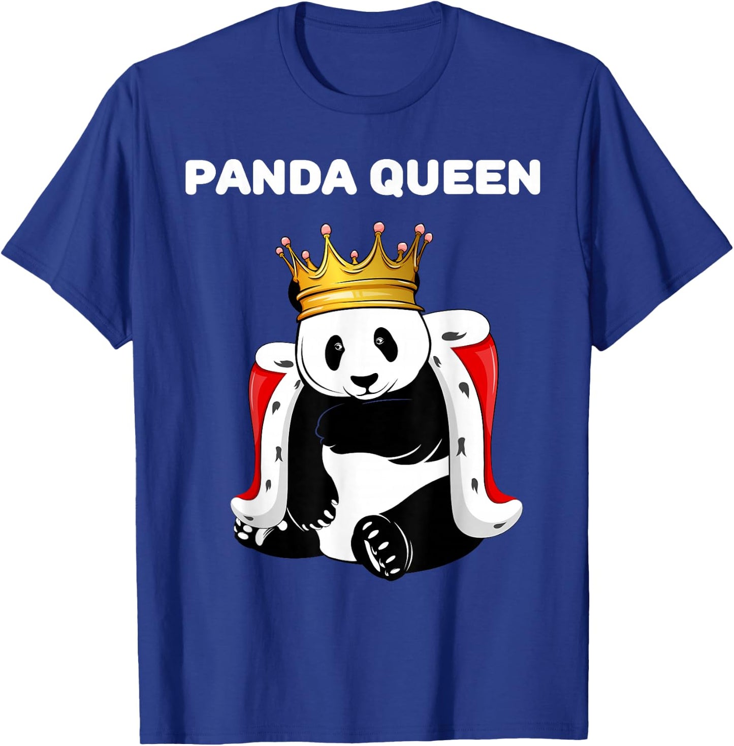 Panda Queen | Panda Design | Girls Panda T-Shirt - T-Shirt | Royal