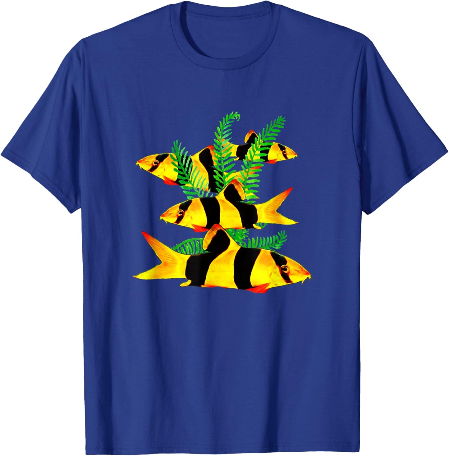 Clown Loaches Under Water Aquarium Loach Lovers Fish T-Shirt - T-Shirt | Royal