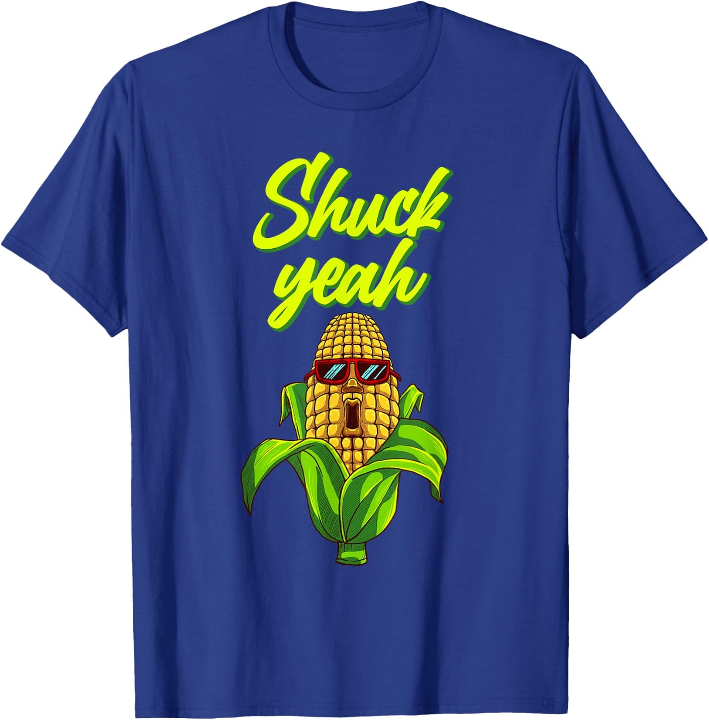 Funny Corn Gift Women Cool Corn On Cob Shuck Yeah T-Shirt - T-Shirt | Royal