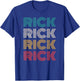 Retro Rick Vintage Distressed 80s Style T-Shirt - T-Shirt | Royal