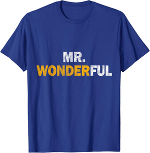 Mr. Wonderful Funny Hilarious Husband Humor T-Shirt - T-Shirt | Royal