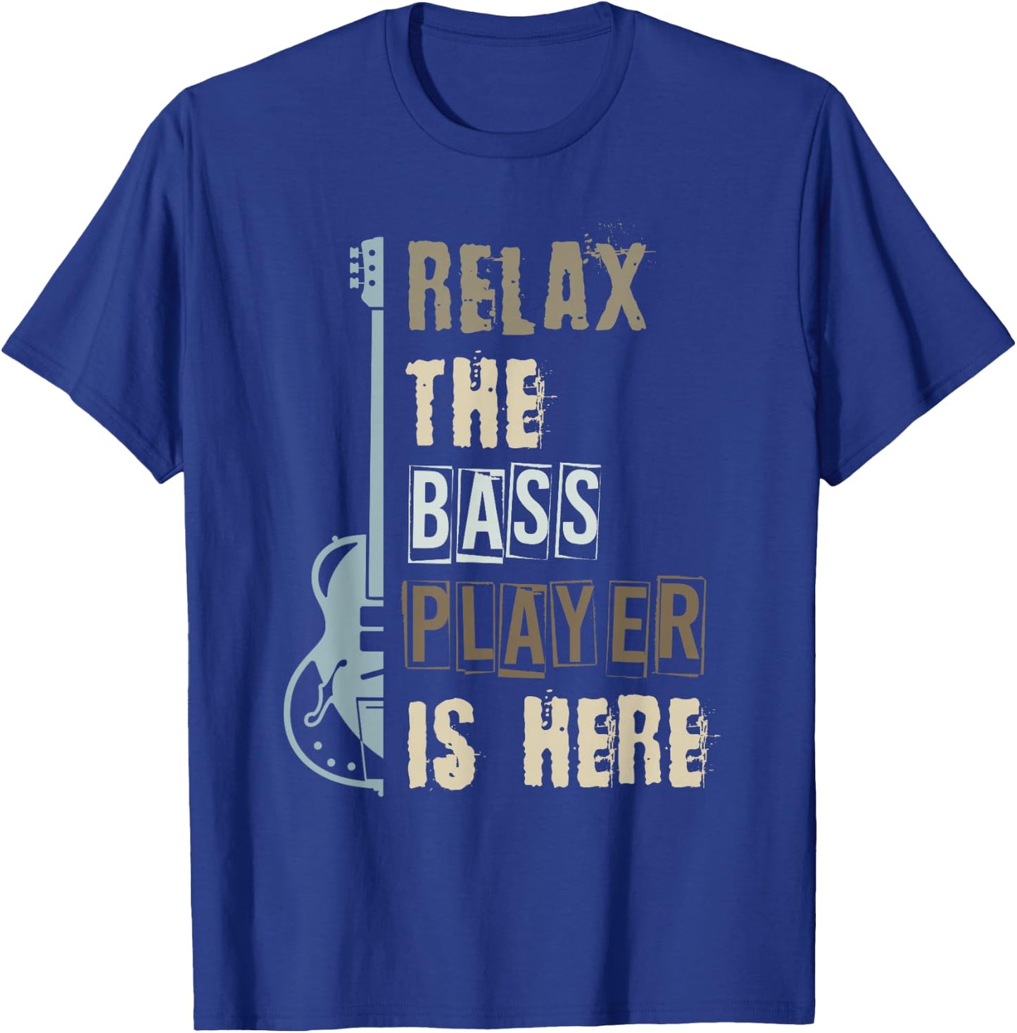 Bassist Gift Musician Bass Guitar T-Shirt - T-Shirt | Royal
