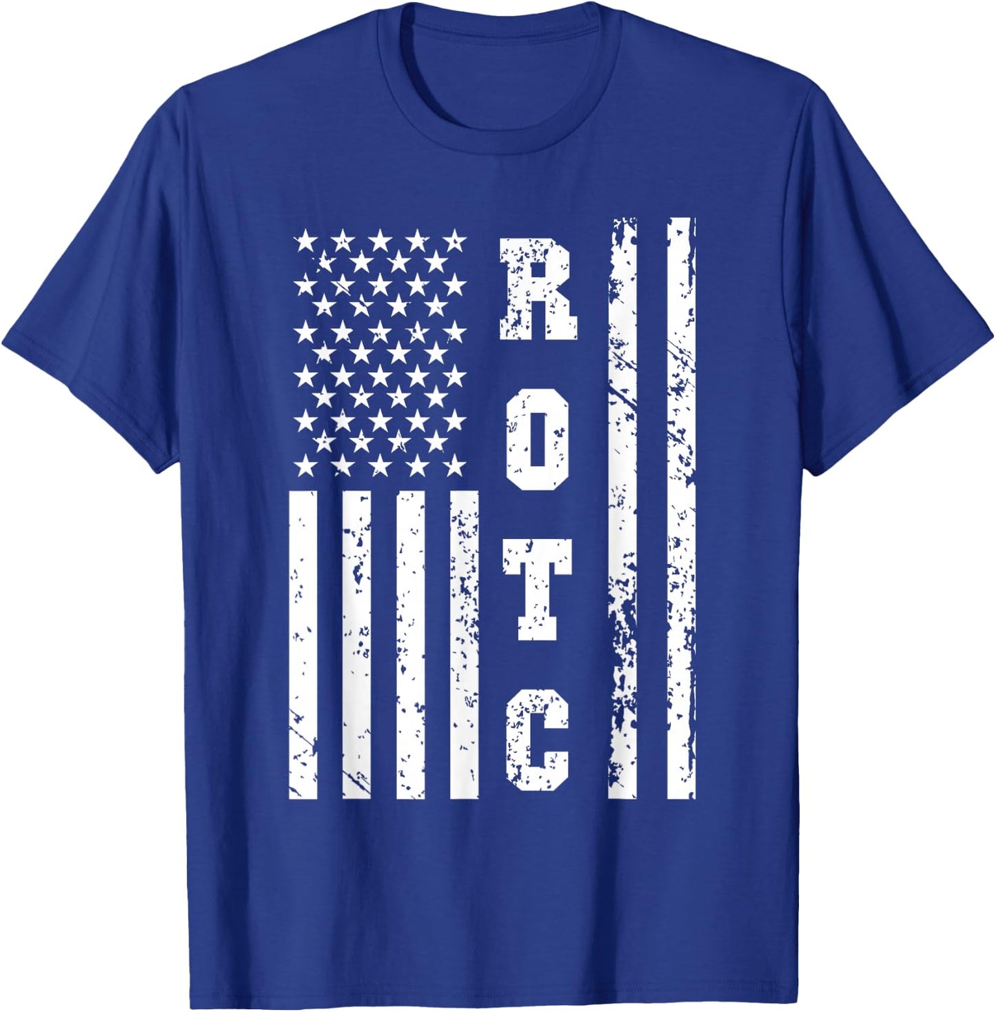 ROTC United States ROT Corps w US Flag T-Shirt - T-Shirt | Royal