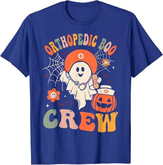 Orthopedic Boo Crew Ghost Ortho Nursing Halloween Women T-Shirt - T-Shirt | Royal