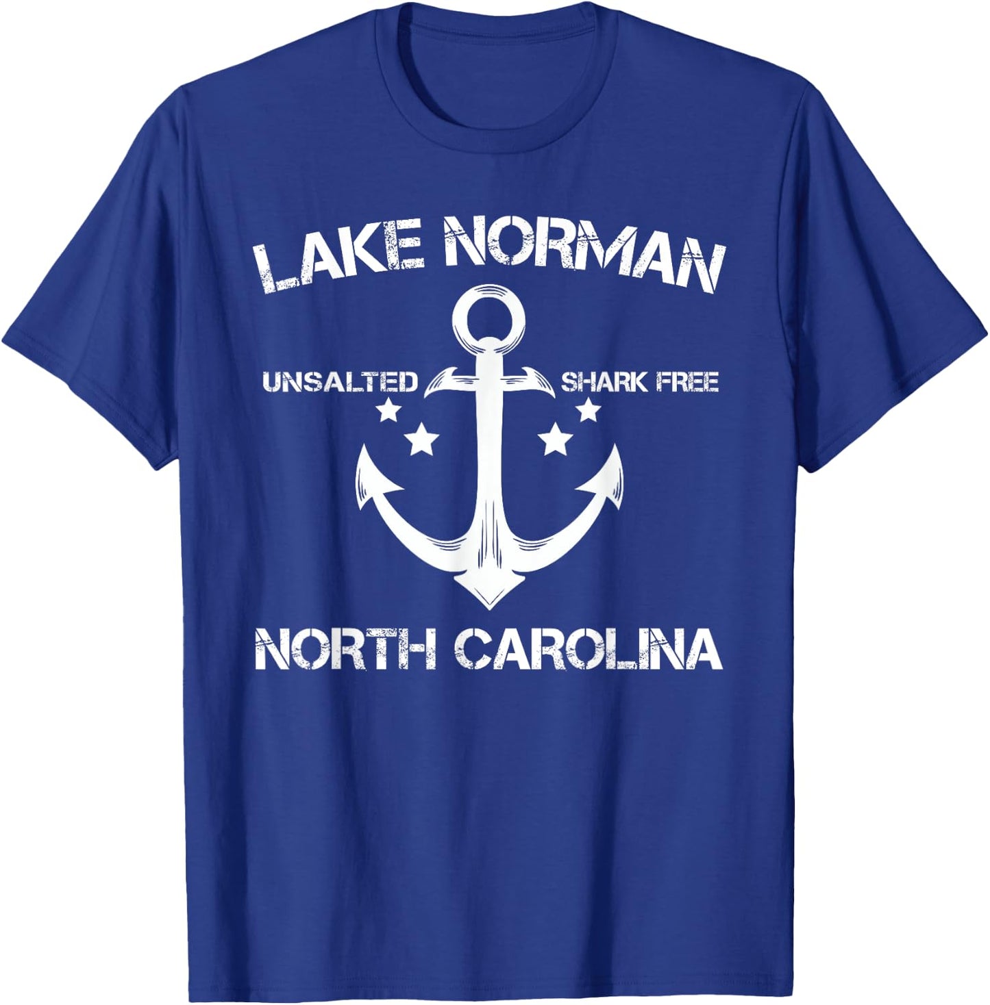 LAKE NORMAN NORTH CAROLINA Funny Fishing Camping Summer Gift T-Shirt - T-Shirt | Royal