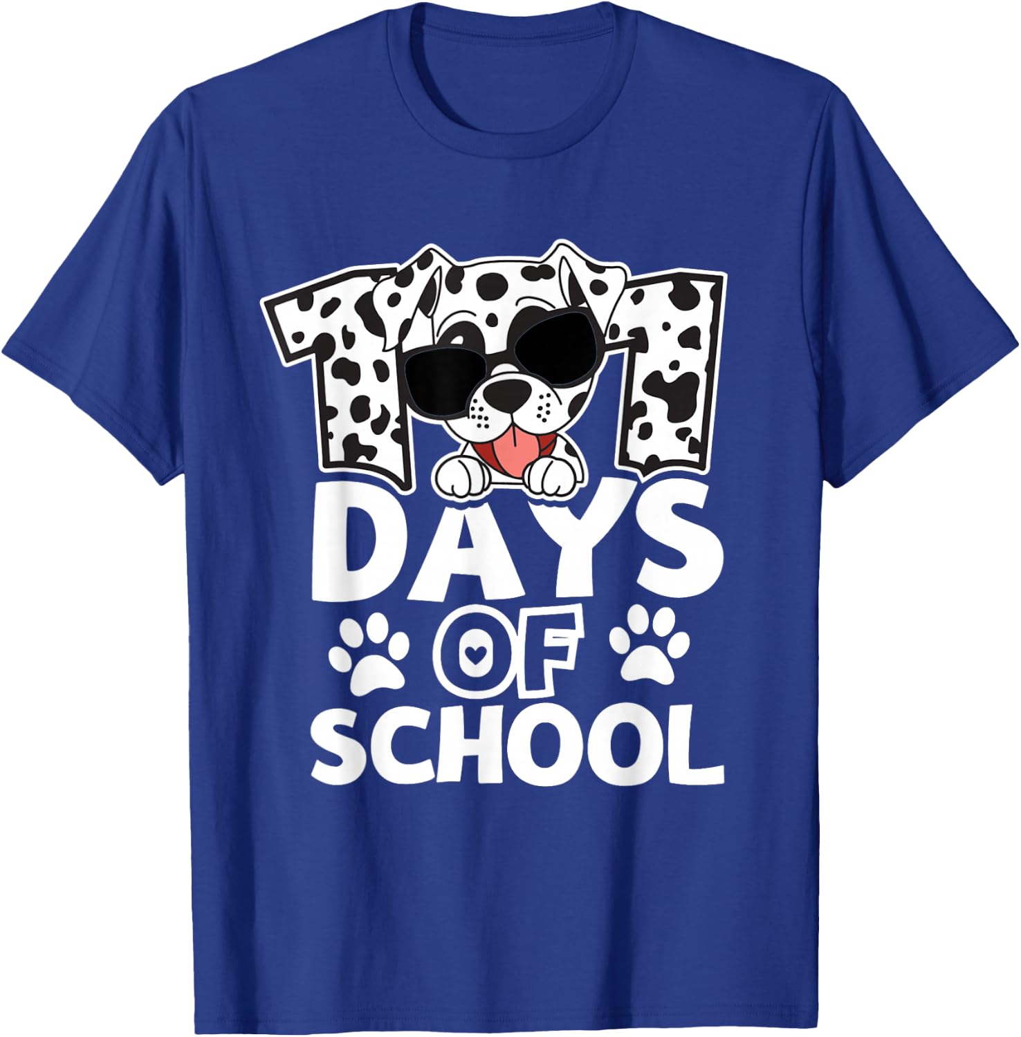 100 Days Of School Dog Lover 100th Day Of School For Boy Kid T-Shirt - T-Shirt | Royal