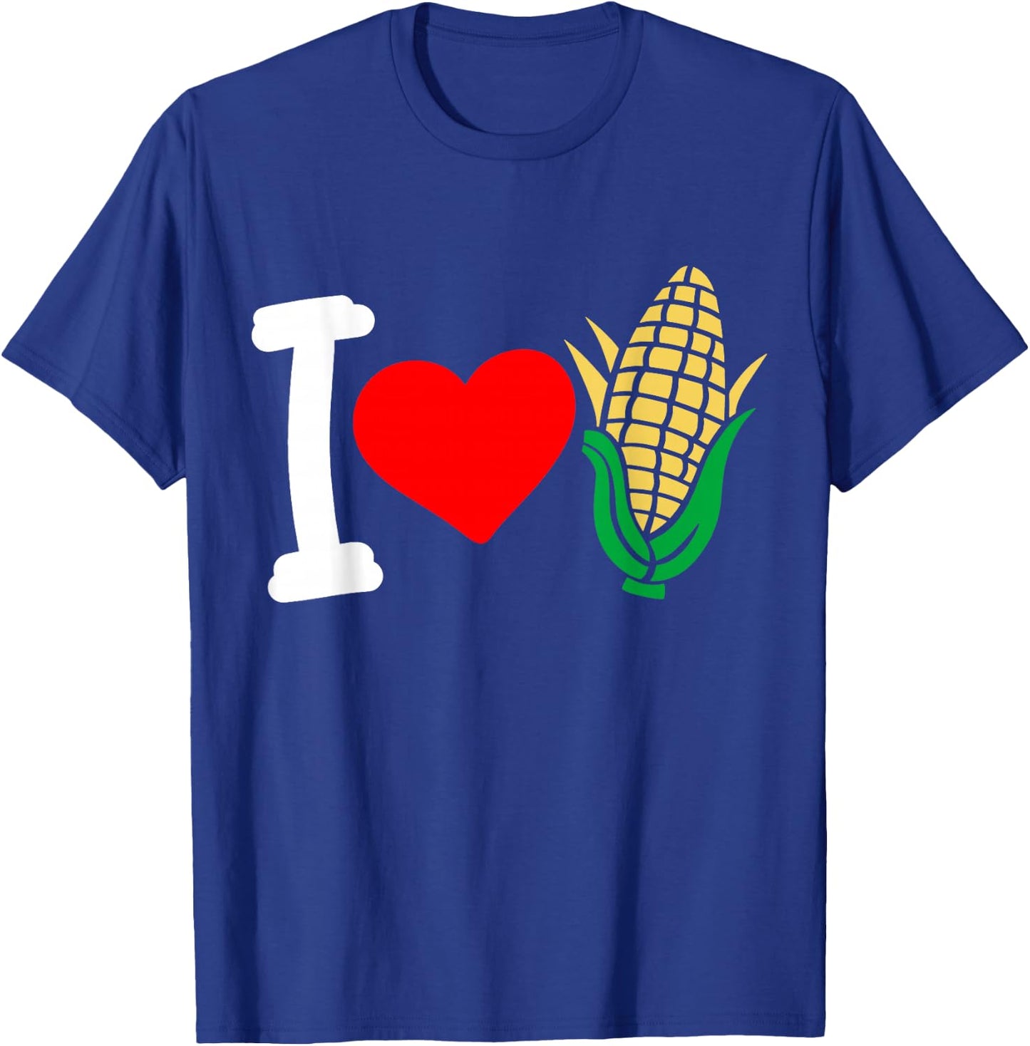 Corn I Love Corn T-Shirt - T-Shirt | Royal
