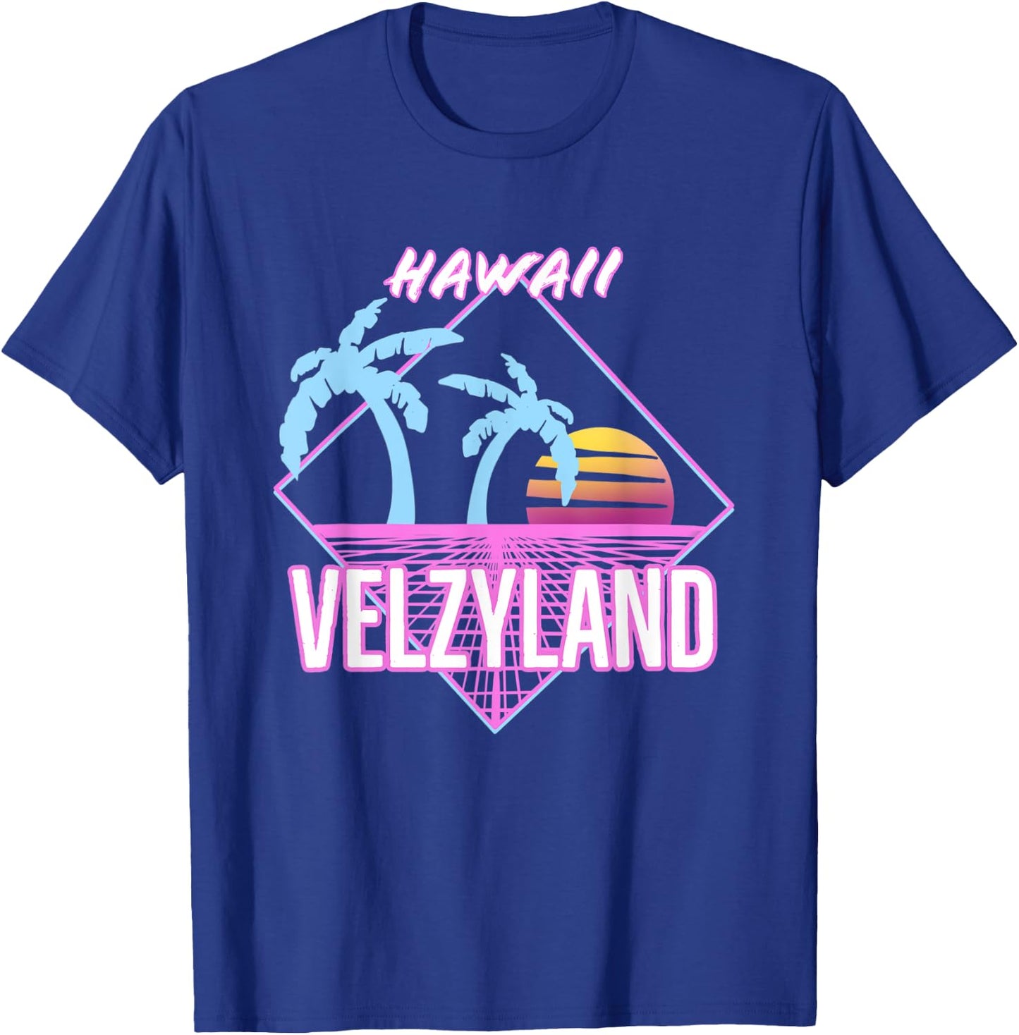 Retro Velzyland Hawaii T-Shirt - T-Shirt | Royal