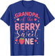 Grandpa Of The Berry Sweet One Strawberry First Birthday T-Shirt - T-Shirt | Royal