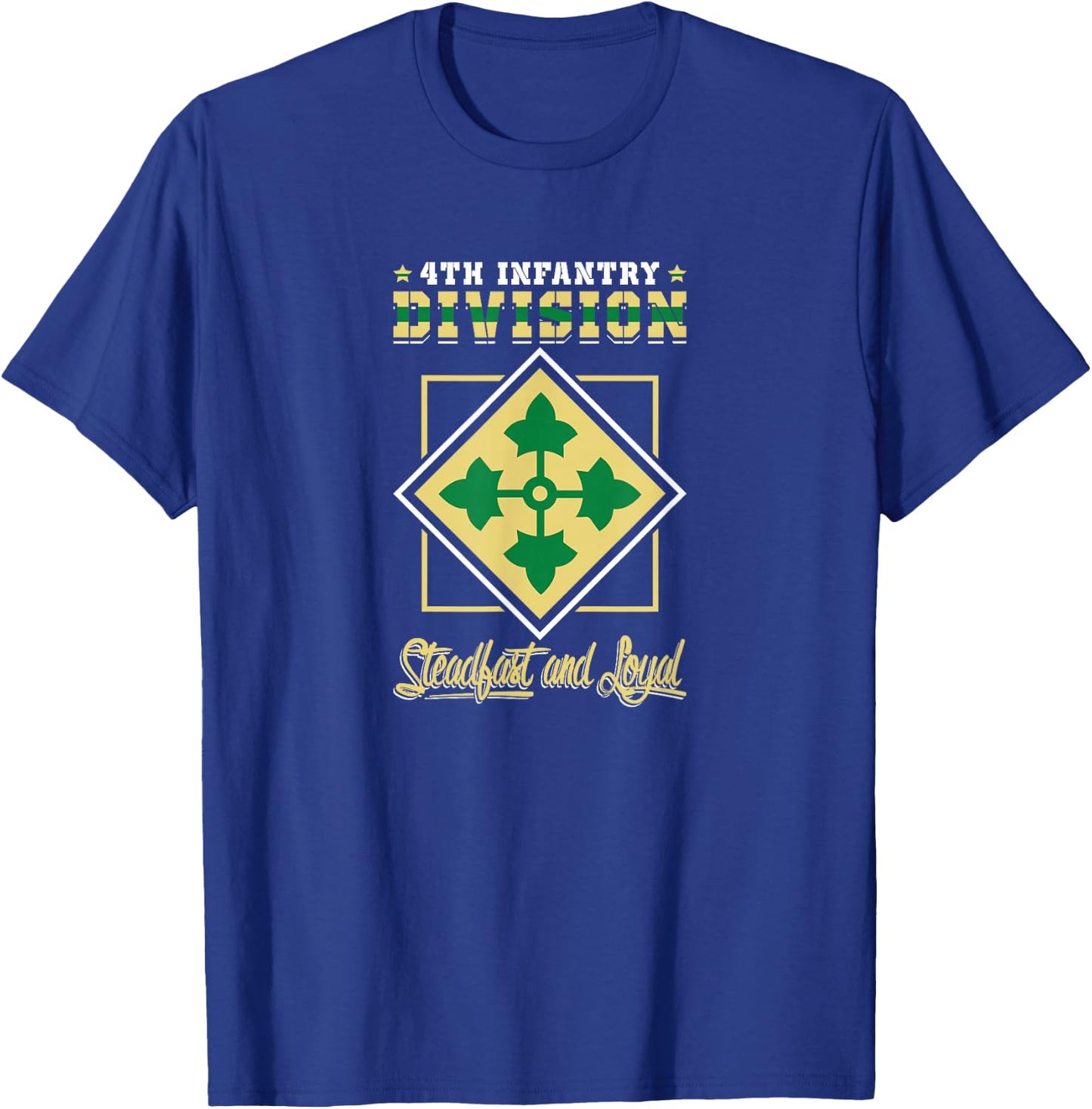 4th Infantry Division Shirt Fourth ID T-Shirt - T-Shirt | Royal