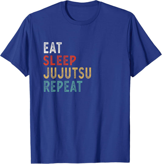 Eat Sleep Jujutsu Repeat Funny Jujutsu Player Gift T-Shirt - T-Shirt | Royal