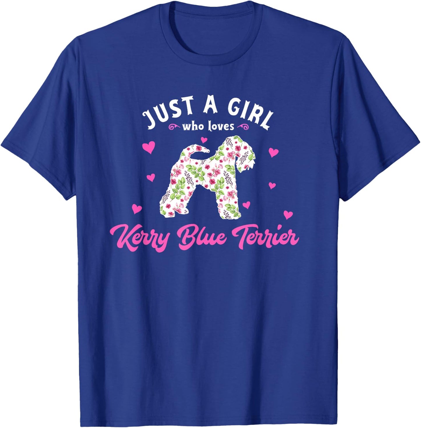 Just a Girl who Loves Kerry Blue Terrier T-Shirt - T-Shirt | Royal