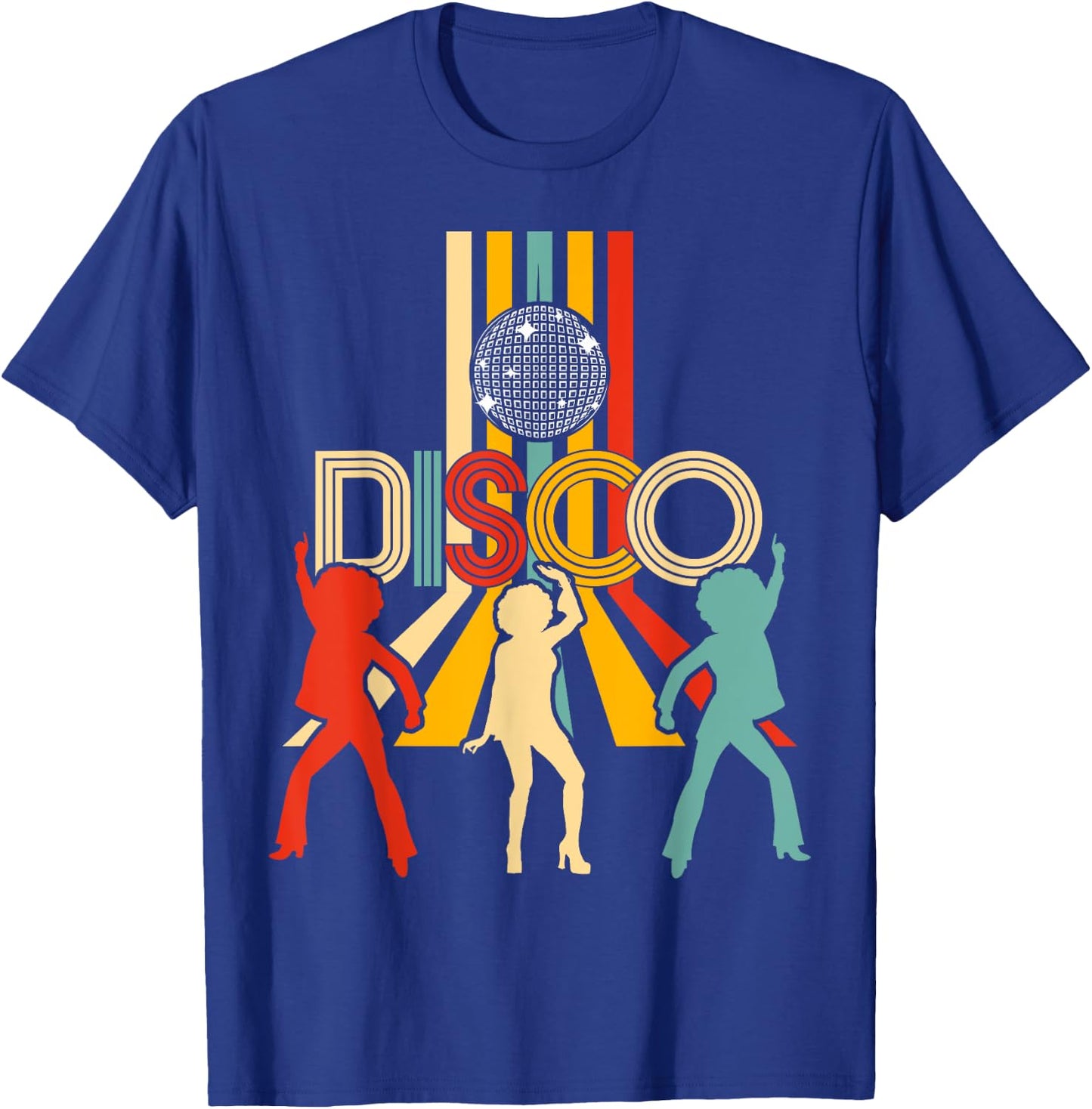 Retro 70s Disco Gifts Vintage Dancing Disco Ball T-Shirt - T-Shirt | Royal